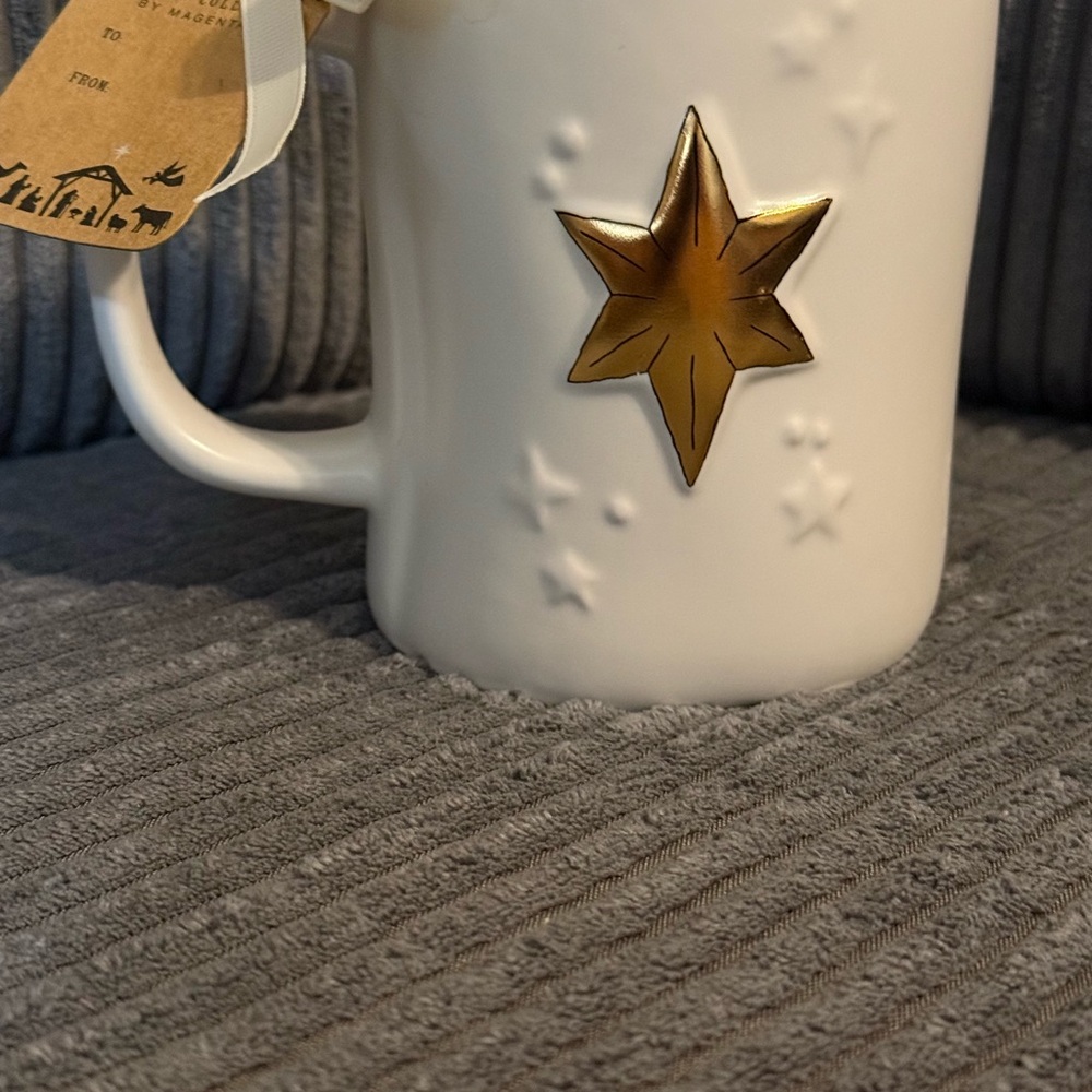 Rae Dunn White Mug - Follow The Star - Picture 2 of 7